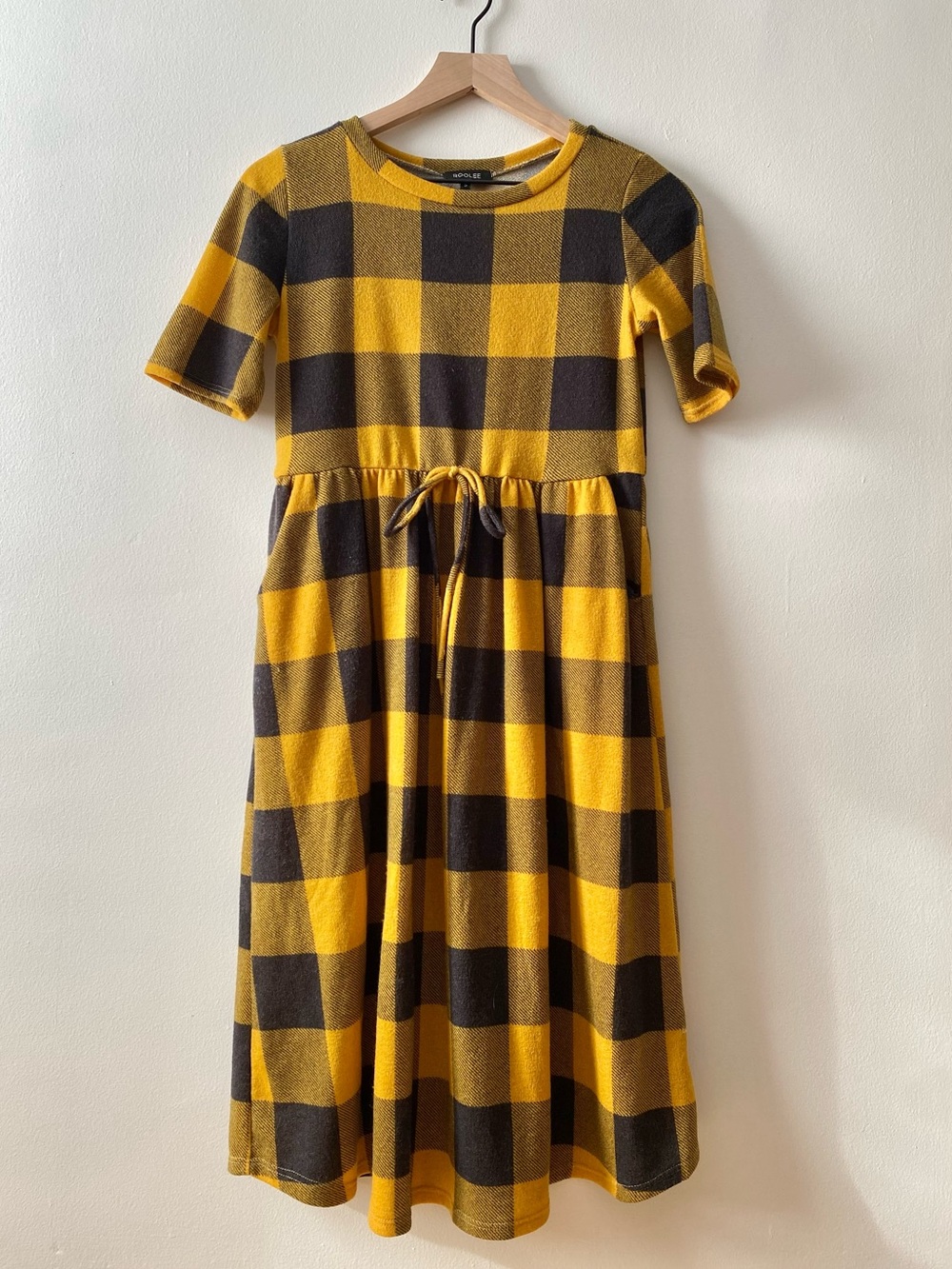 Roolee Buffalo Check Midi Dress W/ Pockets!